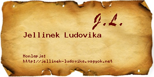 Jellinek Ludovika névjegykártya